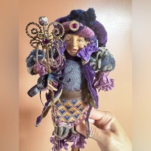 Purple and Gold Jester Doll✨